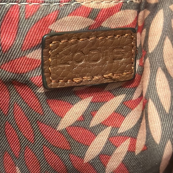 Lodis Brown Leather Tote Bag - Picture 5 of 8